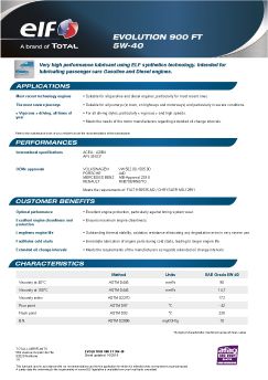 Evolution 900 FT 5W-40