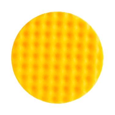 Polishing foam pad yellow waffle